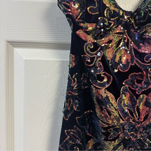 AKIRA Blue sequin dress NWT - Picture 2 of 5